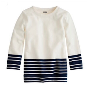 J.‎ Crew Striped Crewneck Sweatshirt sz SMALL